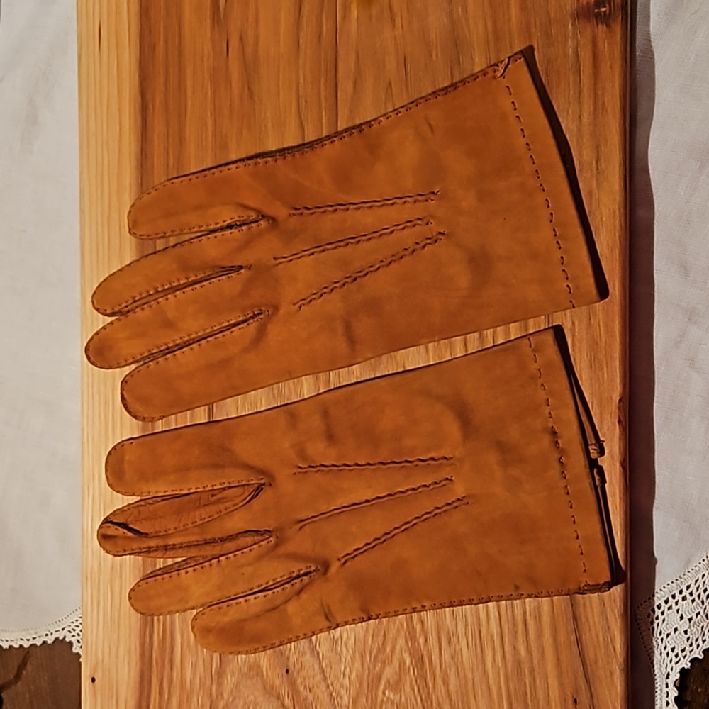 Vintage men's Christian Dior leather gloves size M